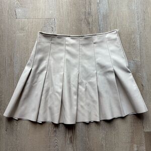 Eesome Beige Skater Skirt